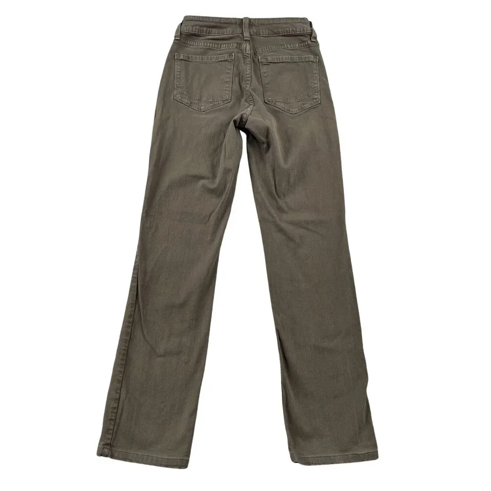 NYDJ Jeans Womens 26 Grey Straight Lift‎ Tuck Technology Denim Made in USA